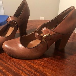 Distressed Block Heel